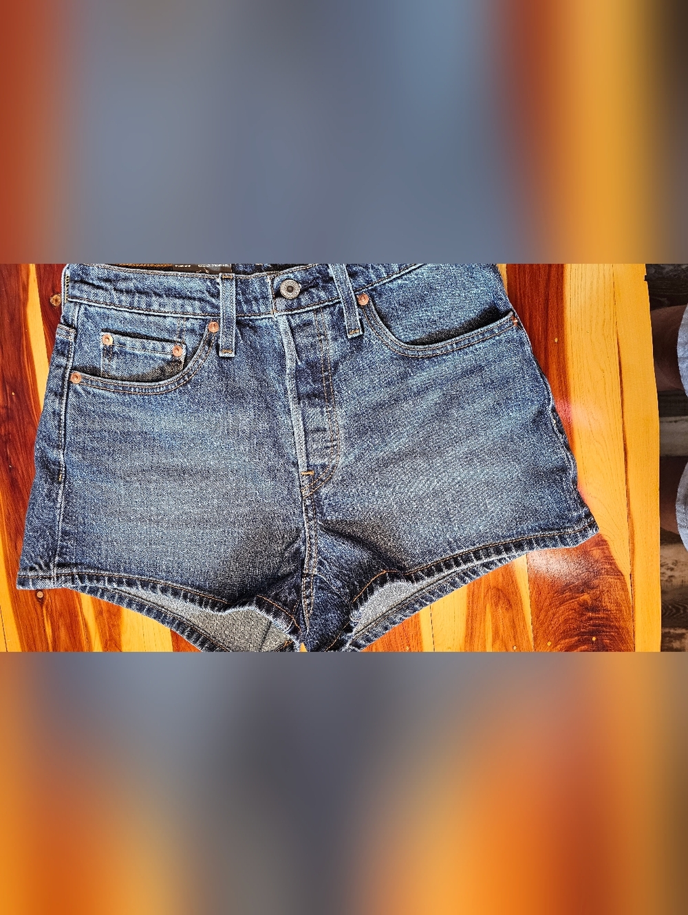 Levi's Blue Denim Jean Shorts